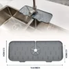 kf-S007bd48a711f44b0984eac0fc1ad5dd7V Egouttoir en Silicone, tampon absorbant, collecteur d'éclaboussures d'évier, tapis de vidange