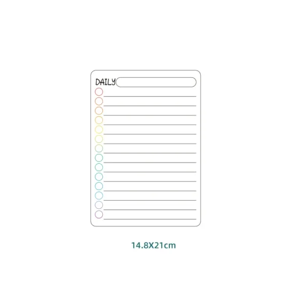 kf-Sf86a0c2f7a604c41a90cbd38e543ccd86 Tableau d'affichage, calendrier magnétique pour réfrigérateur, planificateur hebdomadaire mensuel, tableau blanc effaçable à sec